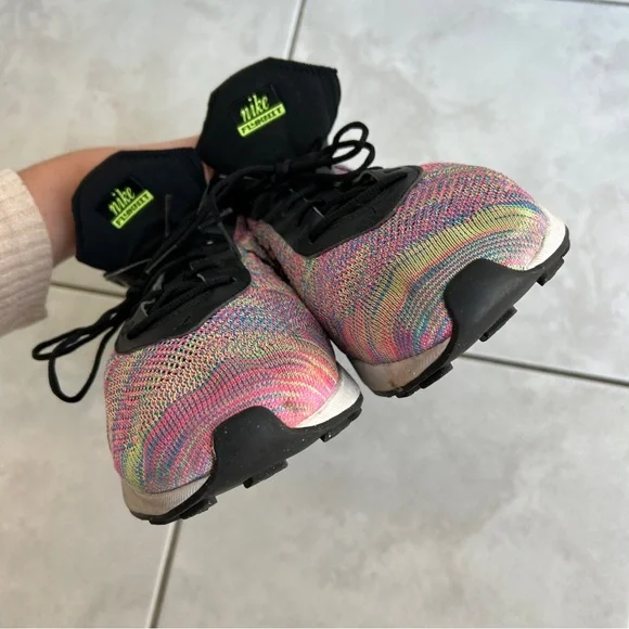 Nike Free Flyknit Multicolor Running Shoes Men's Size 12 - Picture 8 of 9